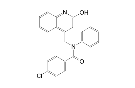 4-chloro-N-[(2-hydroxy-4-quinolinyl)methyl]-N-phenylbenzamide