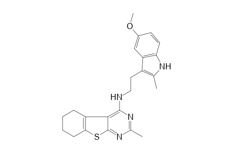 N-[2-(5-methoxy-2-methyl-1H-indol-3-yl)ethyl]-2-methyl-5,6,7,8-tetrahydro[1]benzothieno[2,3-d]pyrimidin-4-amine