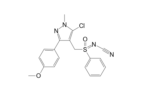N-Cyano (5-chloro-3-(4-methoxyphenyl)-1-methyl-1H-pyrazol-4-yl)methyl phenylsulfoximine