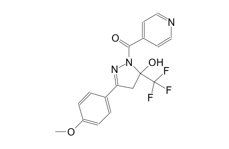 1H-pyrazol-5-ol, 4,5-dihydro-3-(4-methoxyphenyl)-1-(4-pyridinylcarbonyl)-5-(trifluoromethyl)-