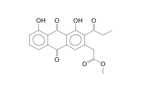 1,8-DIHYDROXY-3-METHOXYCARBONYLMETHYL-2-(1-OXOPROPYL)-9,10-ANTHRAQUINONE
