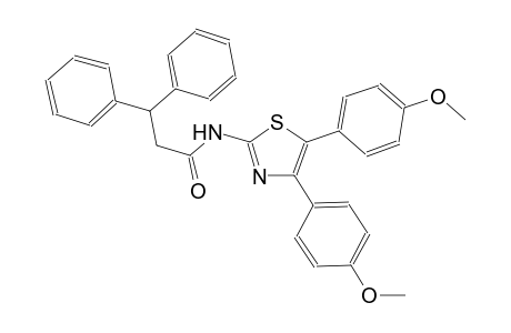 N-[4,5-bis(4-methoxyphenyl)-1,3-thiazol-2-yl]-3,3-diphenylpropanamide