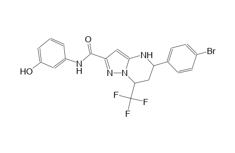 5-(4-bromophenyl)-N-(3-hydroxyphenyl)-7-(trifluoromethyl)-4,5,6,7-tetrahydropyrazolo[1,5-a]pyrimidine-2-carboxamide