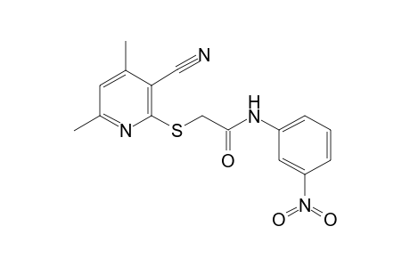 2-[(3-Cyano-4,6-dimethyl-2-pyridinyl)sulfanyl]-N-(3-nitrophenyl)acetamide