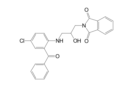 1H-Isoindole-1,3(2H)-dione, 2-[3-[(2-benzoyl-4-chlorophenyl)amino]-2-hydroxypropyl]-