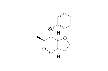 (+-)-(3S,4R,4aS,7aR)-3-Methyl-4-phenylselanyl-hexahydro-furo-[3,2-c][1,2]dioxine