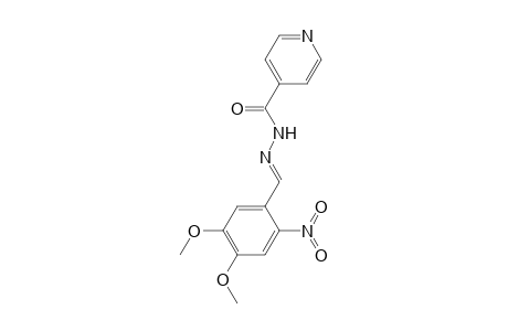 N'-[(E)-(4,5-Dimethoxy-2-nitrophenyl)methylidene]isonicotinohydrazide