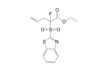 Ethyl 2-(2-benzothiazolylsulfonyl)-2-fluoro-4-pentenoate