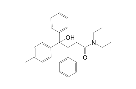 N,N-diethyl-4-(4-methylphenyl)-4-oxidanyl-3,4-diphenyl-butanamide