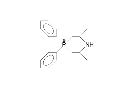 trans-2,6-Dimethyl-4,4-diphenyl-1-azaphosphorinanium cation