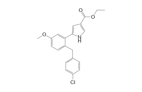 Ethyl 5-(2-(4-chlorobenzyl)-5-methoxyphenyl)-1H-pyrrole-3-carboxylate
