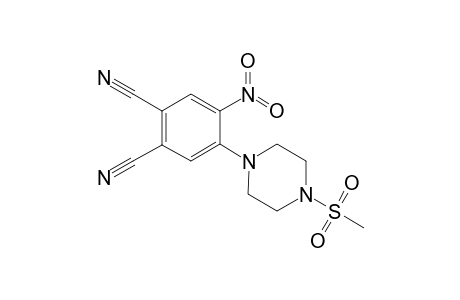 1,2-Benzenedicarbonitrile, 4-[4-(methylsulfonyl)-1-piperazinyl]-5-nitro-