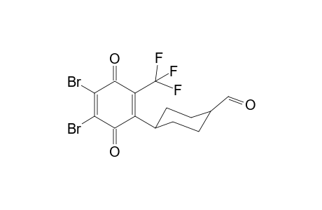 2,3-Dibromo-5-[4(a)-formylcyclohex-(e)-yl]-6-(trifluoromethyl)-1,4-benzoquinone