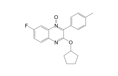 3-(CYCLOPENTYLOXY)-7-FLUORO-2-(PARA-TOLYL)-QUINOXALINE-N-OXIDE