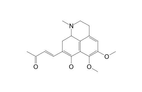 3-Buten-2-one, 4-(2,3,9,9a-tetrahydro-7-hydroxy-5,6-dimethoxy-1-methyl-1H-benzo[de]q uinolin-8-yl)-, (E)-