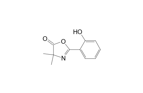 5(4H)-Oxazolone, 2-(2-hydroxyphenyl)-4,4-dimethyl-
