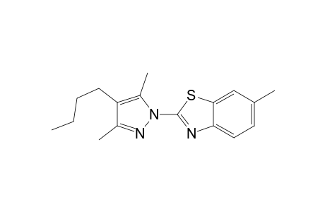 Benzothiazole, 2-(4-butyl-3,5-dimethyl-1H-pyrazol-1-yl)-6-methyl-