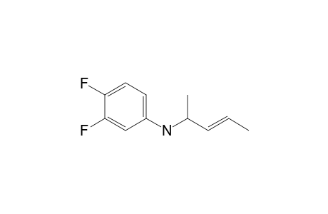 (3,4-difluorophenyl)-[(E)-1-methylbut-2-enyl]amine