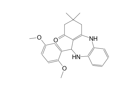 1H-dibenzo[b,e][1,4]diazepin-1-one, 11-(2,5-dimethoxyphenyl)-2,3,4,5,10,11-hexahydro-3,3-dimethyl-