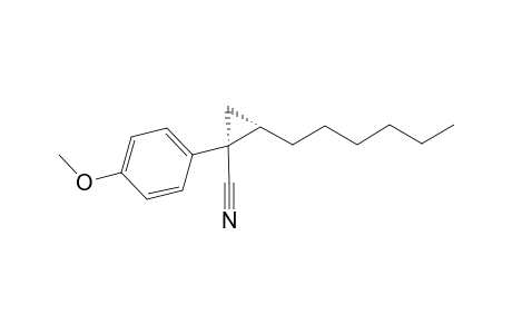 (1R,2S)-2-hexyl-1-(4-methoxyphenyl)cyclopropanecarbonitrile