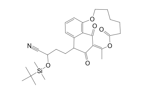 11H-12,10-Ethanylylidene-9H-1,8-benzodioxacyclotridecin-17-butanenitrile, .beta.-[[(1,1-dimethylethyl)dimethylsilyl]oxy]-2,3,4,5,6,7-hexahydro-9-methyl-7,11,16-trioxo-, (R*,S*)-