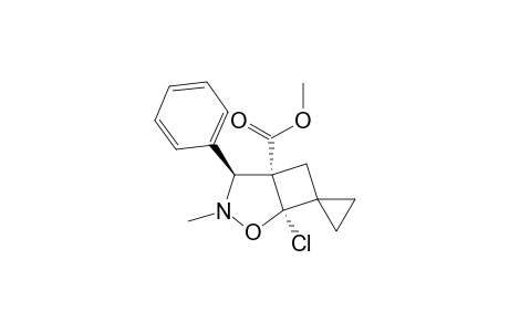 (1'S*,4'S*,5'S*)-1'-Chloro-3'-methyl-5'-(methoxycarbonyl)-4'-phenylspiro[1,7'-cyclopropane-3'-aza-2'-oxabicyclo[3.2.0]heptane]