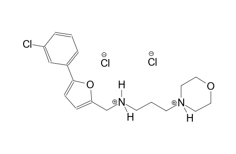 4-[3-({[5-(3-chlorophenyl)-2-furyl]methyl}ammonio)propyl]morpholin-4-ium dichloride