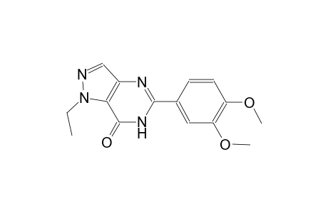 5-(3,4-dimethoxyphenyl)-1-ethyl-1,6-dihydro-7H-pyrazolo[4,3-d]pyrimidin-7-one