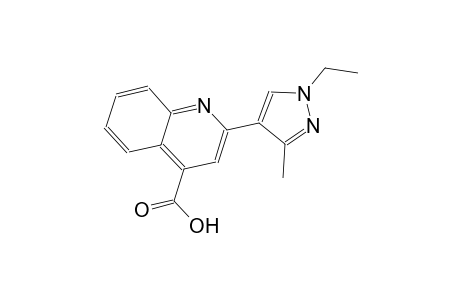 2-(1-ethyl-3-methyl-1H-pyrazol-4-yl)-4-quinolinecarboxylic acid