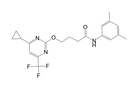 butanamide, 4-[[4-cyclopropyl-6-(trifluoromethyl)-2-pyrimidinyl]oxy]-N-(3,5-dimethylphenyl)-