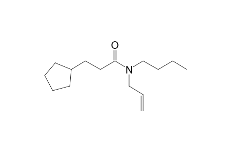 Propionamide, 3-cyclopentyl-N-allyl-N-butyl-