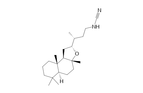 (12R)-8.alpha.,12-epoxylabdan-15-ylcyanamide
