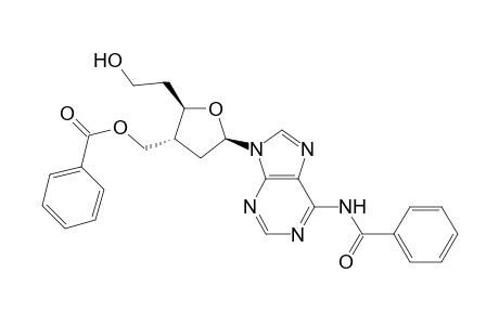 N(6)-Benzoyl-9-[(2R,4R,5R)-4-[(benzoyloxy)methyl]-5-(2-hydroxyethyl)tetrahydrofuran-2-yl]adenine