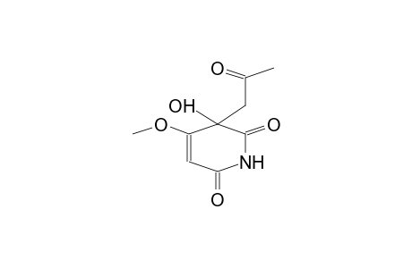 3-Hydroxy-4-methoxy-3-(2-oxopropyl)pyridine-2,6(1H,3H)-dione