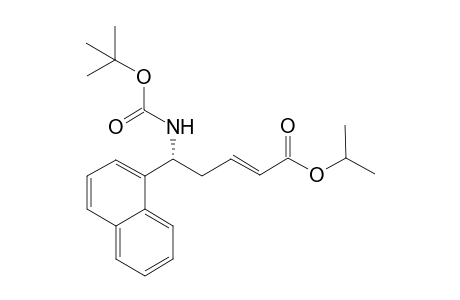 Isopropyl (R,E)-5-((tert-butoxycarbonyl)amino)-5-(naphthalen-1-yl)pent-2-enoate