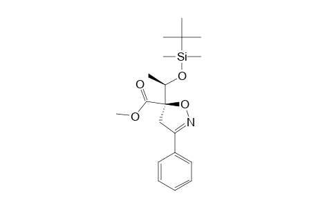 SYN-5-CARBOMETHOXY-5-[1'-[(TERT.-BUTYLDIMETHYLSILYL)-OXY]-ETHYL]-3-PHENYL-4,5-DIHYDROISOXAZOLE;MAJOR_STEREOMER
