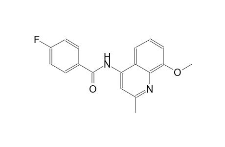 benzamide, 4-fluoro-N-(8-methoxy-2-methyl-4-quinolinyl)-