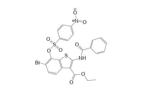 ethyl 2-(benzoylamino)-6-bromo-7-{[(4-nitrophenyl)sulfonyl]oxy}-1-benzothiophene-3-carboxylate