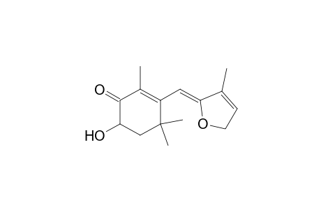 2-Cyclohexen-1-one, 6-hydroxy-2,4,4-trimethyl-3-[(3-methyl-2(5H)-furanylidene)methyl]-