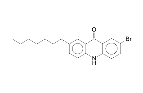 2-Bromo-7-heptyl-9(10H)-acridinone