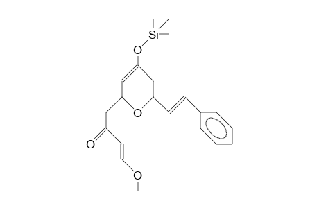 2,3-Dihydro-6-(4-methoxy-2-oxo-3(E)-buten-1-yl)-4-trimethylsiloxy-2-trans-styryl.alpha.-pyran