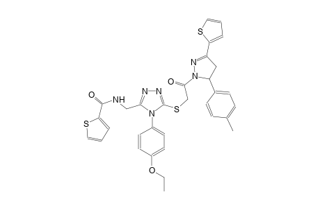 2-thiophenecarboxamide, N-[[5-[[2-[4,5-dihydro-5-(4-methylphenyl)-3-(2-thienyl)-1H-pyrazol-1-yl]-2-oxoethyl]thio]-4-(4-ethoxyphenyl)-4H-1,2,4-triazol-3-yl]methyl]-