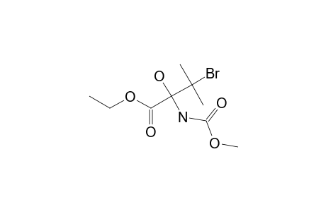 beta-BROMO-ALPHA-HYDROXY-N-METHOXY-CARBONYL-VALINE-ETHYLESTER