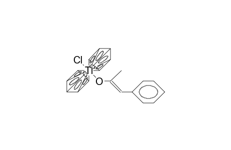2-(Bis[/.eta.-5/-cyclopentadienyl]-chloro-titanoxy)-1-phenyl-propene