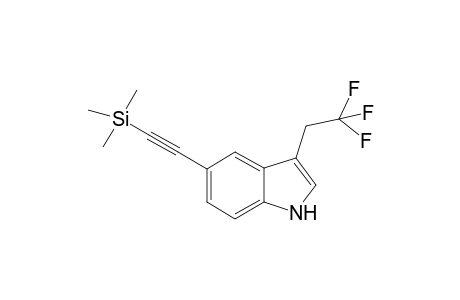 3-(2,2,2-Trifluoroethyl)-5-((trimethylsilyl)ethynyl)-1H-indole