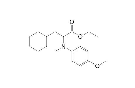 Ethyl 3-cyclohexyl-2-[N-(4-methoxyphenyl)-N-methylamino]propionate