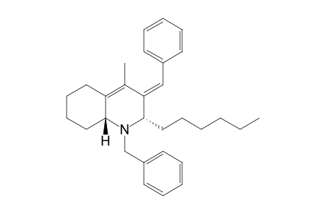 (2S,3E,8aR)-1-benzyl-3-benzylidene-2-hexyl-4-methyl-2,5,6,7,8,8a-hexahydroquinoline