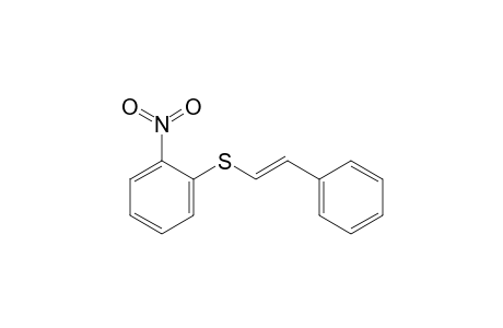 Benzene, 1-nitro-2-[(2-phenylethenyl)thio]-