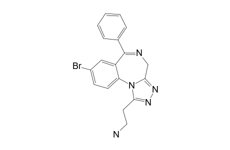 1-(2-Amino-ethyl)-8-bromo-6-phenyl-4H-S-triazolo(4,3-A)(1,4)benzodiazepine