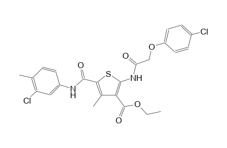 3-thiophenecarboxylic acid, 5-[[(3-chloro-4-methylphenyl)amino]carbonyl]-2-[[(4-chlorophenoxy)acetyl]amino]-4-methyl-, ethyl ester
